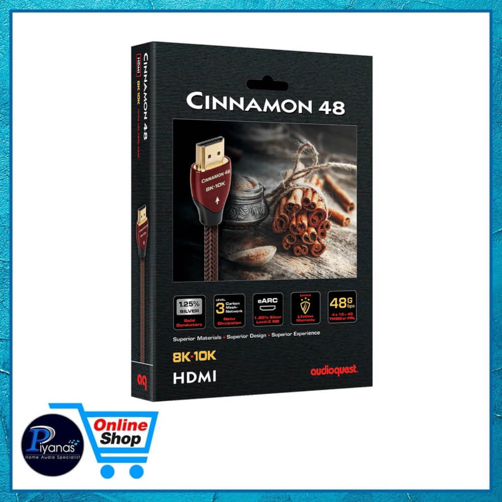 สาย HDMI AUDIOQUEST : HDMI-CINNAMON 48 VERSION 2.1 (1.0 เมตร)